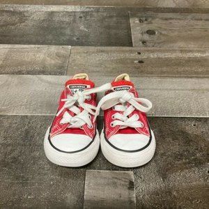 Converse All Star Infants Baby Toddlers Red White size 4
